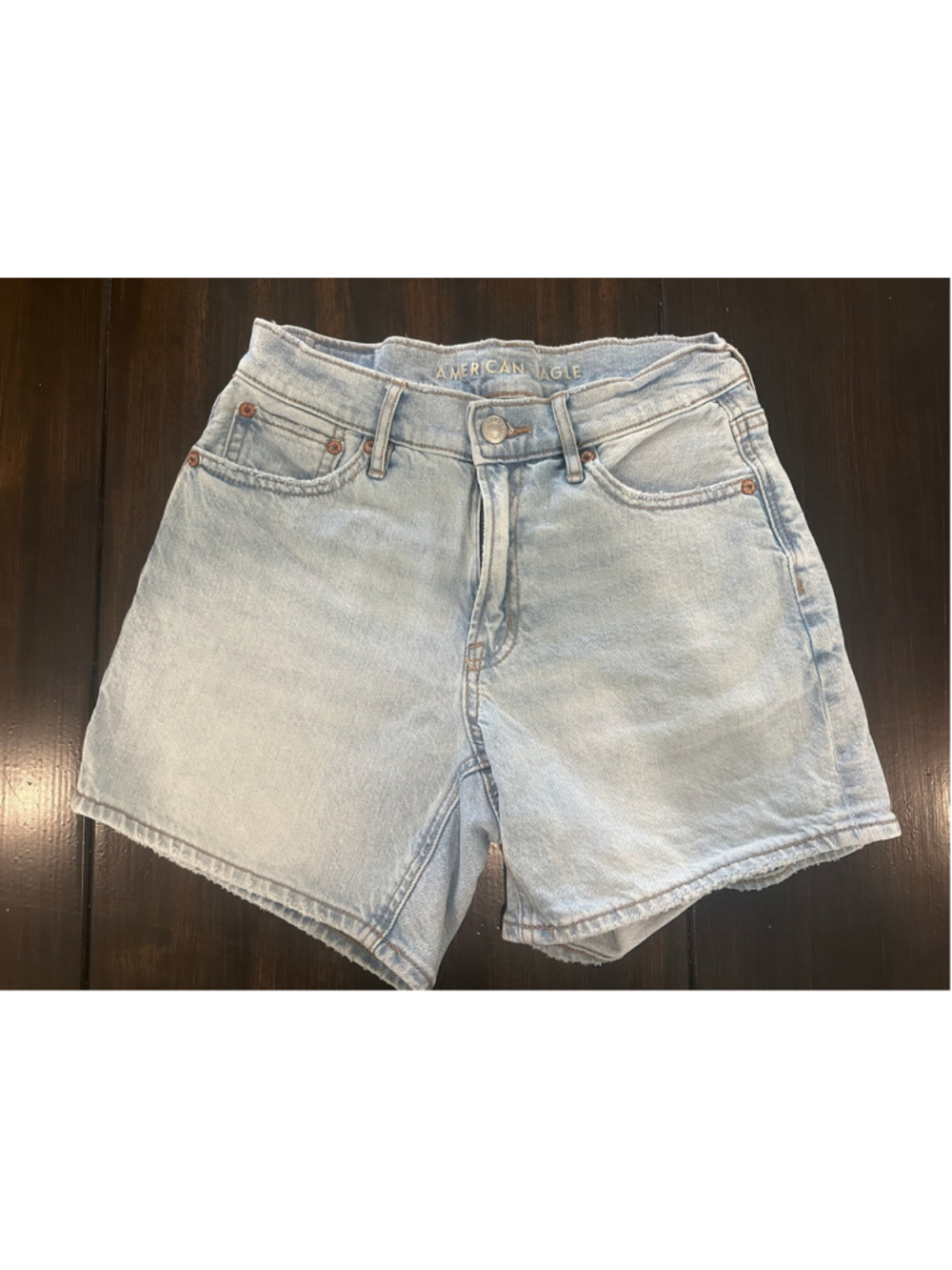 Women's American Eagle Jean Shorts Size 0 Light Blue